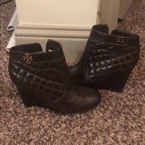 Size 9 Tory Burch brown booties